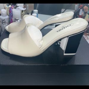 Chanel CC Patent Leather Mules, new without box!!